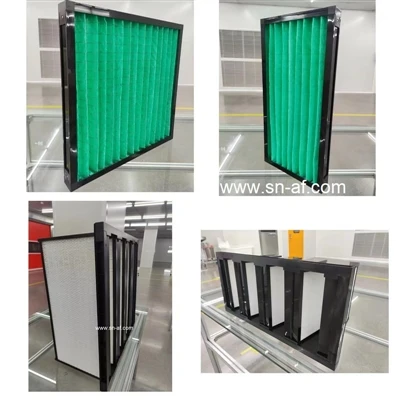 SNAF G4 Plastic Frame Primary Filter, F5 Synthetic Pocket Filter And F8 V-Ban...